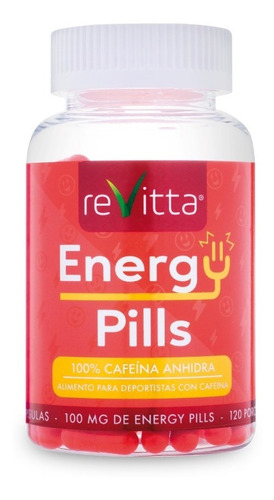 Cafeína 100mg Energy Pills 120 Cápsulas