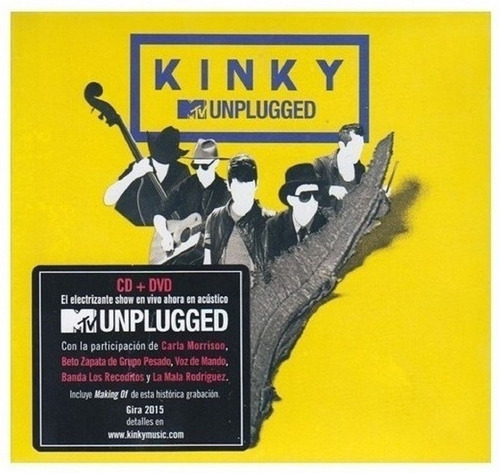Kinky Mtv Unplugged Disco Cd + Dvd Con 13 Canciones