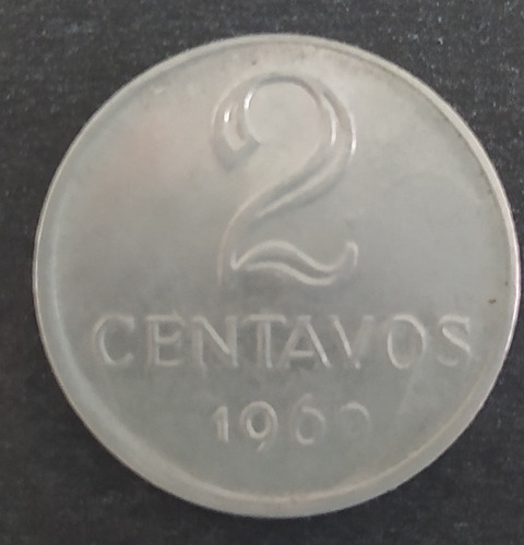 Moeda 2 Centavos Ano 1969 Brasil