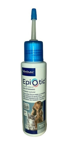 Epiotic, Solución Ótica Para Perros Y Gatos 100 Ml., Virbac