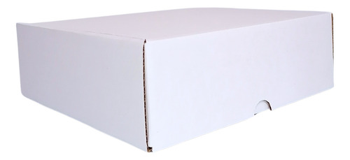 Mailbox 30x30x10cm 100 Pza Caja Para Envios Corrugado Blanco Blanco