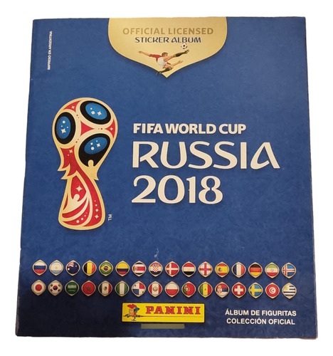 Álbum Fifa World Cup Russia 2018 Panini Azul Vacio