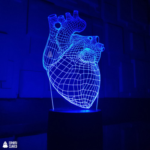 Lámpara Acrílica Molécula Adn 3d Genética Química 16 Colores