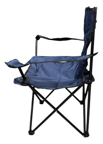 Silla Camping Crystal Rock Plegable Cr10213 Azul Petroleo