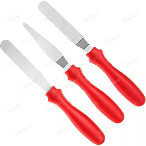 6 Pieces Knife Spatula Set Dough Scraper Silicone Dough Scraper Baking  Silicone Botao A