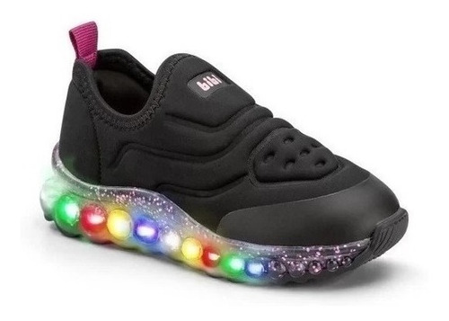 Tênis Inf Bibi Roller Celebration Luz Menina Preto/glitter