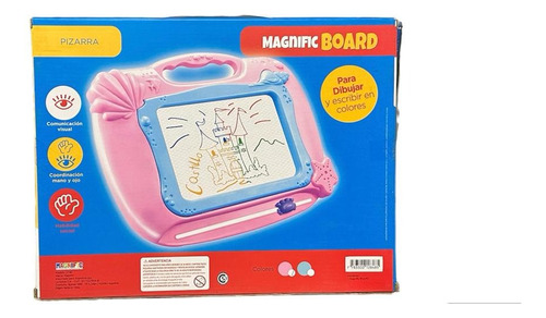 Pizarra Magnific Mediana Board Magic 3001 Color Rosa Srj