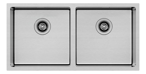 Cuba Inox Dupla Cozinha De Embutir 89x45x20cm Sink Cor Escovado