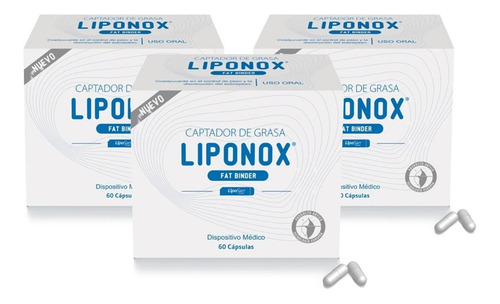 Plan 3 Meses Captador De Grasa Liponox Fat Binder