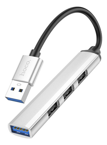 Concentrador Usb 4 En 1 Hb26 Usb3.0+usb2.0*3 Color Blanco