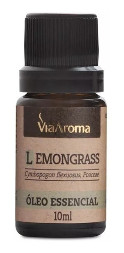 Óleo Essencial Lemongrass 10ml Capim Limão Via Aroma