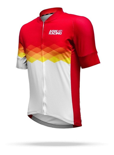 Camisa Ciclismo Asw Active Diamond 2018 Vermelho (m,g,gg,3g)