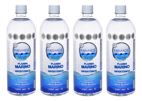 Agua De Mar Orgánica Hipertónica  4 Litros Envio Gratis