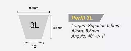 Imagem 2 de 3 de Correia Maquina De Lavar Lavadora Ge 8/10/11/12 Kg 3l-250