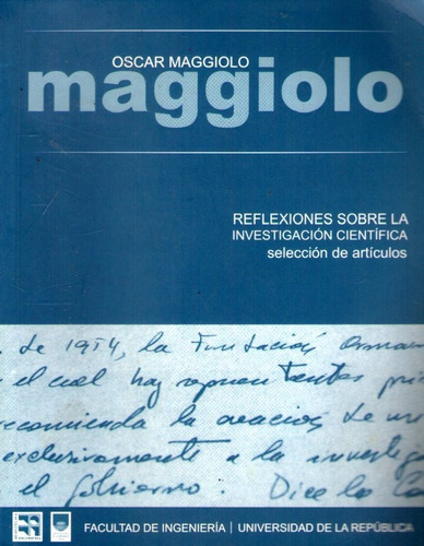 Reflexiones Sobre La Investigación Científica Maggiolo