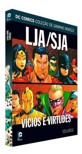 LJA/SJA: Vícios e Virtudes, de Dc Comics. Editora Eaglemoss, capa dura em português, 2018
