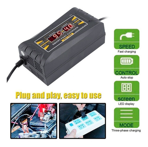 Imagen 5 de 6 de Cargador De Baterías De Vehículos Carro Jumper Jumpeador