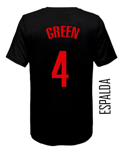 Remera Algodon - Basket (061) Houston Rockets #4 Green