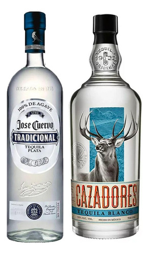 Tequila Jose Cuervo 950 Ml + Tequila Cazadores Blanco 700 Ml