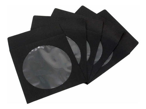 100 Pack Maxtek Premium Papel Grueso Color Negro Cd Dvd