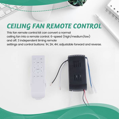 Kit De Controle Remoto Universal Para Ventilador De Teto 40w
