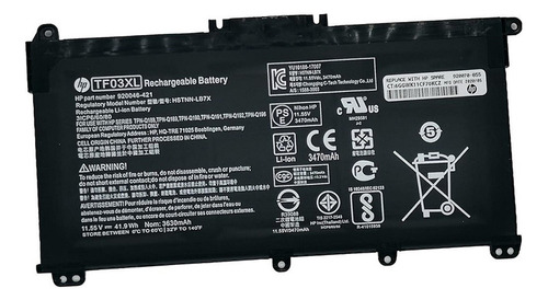 Bateria Hp 14-bf16tx 14-bf118tx 920046-421 Hstnn-lb7x