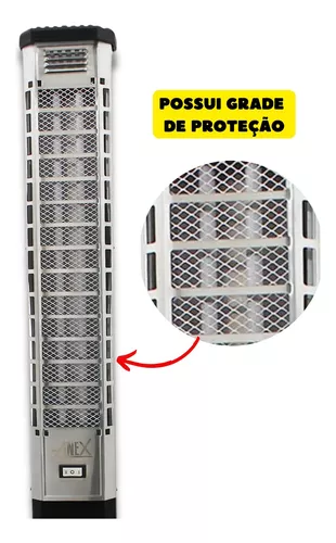 Aquecedor Elétrico Vertical De Ambiente Anex Quartz Portatil 110v Beltempo  - Aquecedor Elétrico - Magazine Luiza