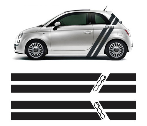 Adesivo Faixa Lateral Fiat 500 Imp57