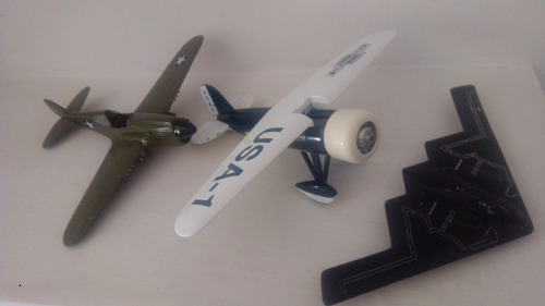 Aviones Y Avioneta De Metal 3 Piezas Escala 1:48 