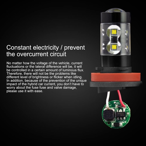 Imagen 4 de 7 de Cougar Motor H11 H8 Cree - Bombillas Led Antiniebla (30 W, 5