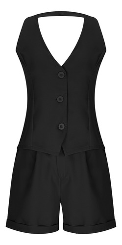 Traje Sin Mangas De Color Para Mujer Top Sin Mangas Con Cuel