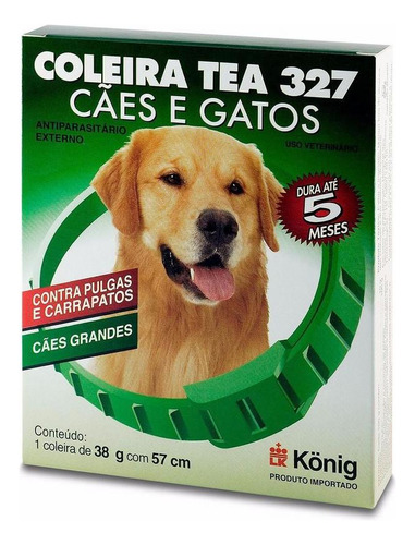 Coleira Antipulgas E Carrapatos Knig Cães Gde