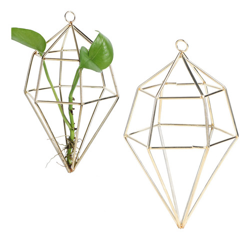 Estante Para Plantas, Contenedor De Metal Geométrico Para Co