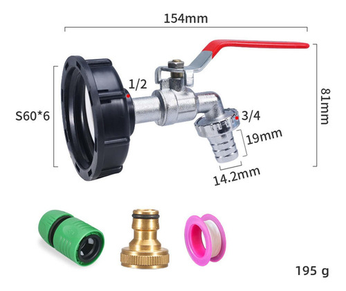 Nuevo Adaptador Ibc Tote Accesorios For Tanque Ibc Tote De