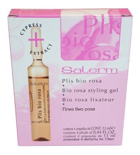 Salerm Bio Rosa Styling Gel - 4 Frascos De 0,4 Oz