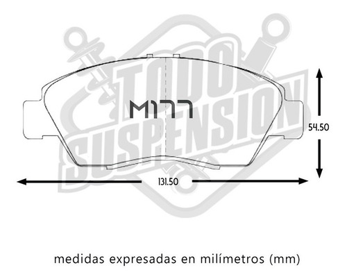 Pastilla De Frenos Delantera Honda Civic Ferio 1.5 1995-2000