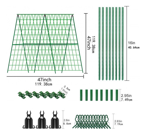 Cucumber Trellis Soporte De La Planta Resistente 122 Cmx122