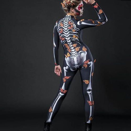 Navidad Body De Calavera Con Capa De Mariposa Halloween