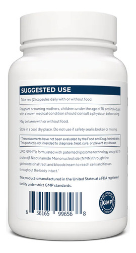 Nmn Liposomal 500mg - Renue By Science - Mejor Que Nad+ Sin Sabor