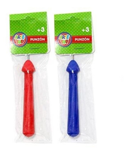 Pack 2 Unidades Punzón Escolar Plastico Colores Surtidos