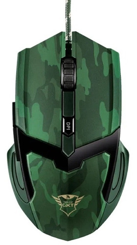 Mouse Gamer Camuflado Alambrico Trust Gxt 101d Gav Verde