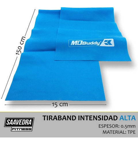 Tiraband Banda Latex Banda Elastica Pack X 3 Intensidades