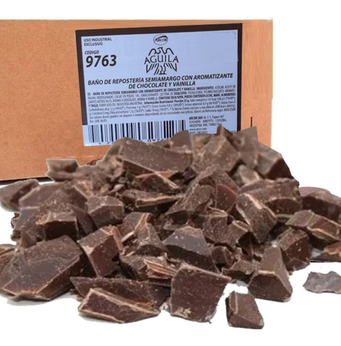 Chocolate Cobertura Baño Semiamargo Bombon Aguila 1kg | MercadoLibre