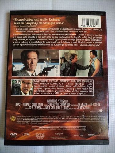 Impacto Fulminante Clint Eastwood Película Dvd Original (Usado)