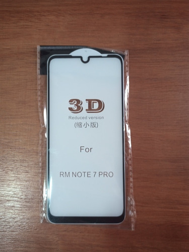 Película Xiaomi Redmi Note 7 Pro 3d De Vidro Pronta Entrega