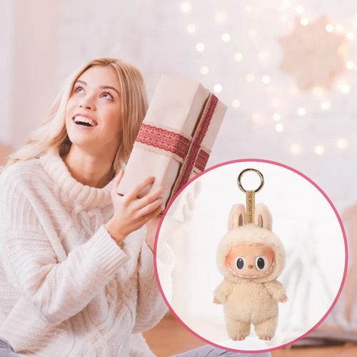 / 2 Peças De Chaveiro De Pelúcia De Vinil Dll For Labubu