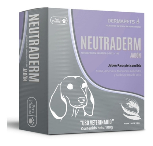 Neutraderm Jabón Para Perros 100 G Pets Pharma 