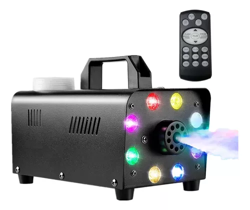 Maquina De Humo Dj Para Foestas Niebla Baja Con Luces LED RGB