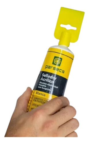 Sellador Acrilico Pintable Blanco Parsecs Sella Grietas Color POMO 350G