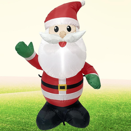 Adorno Inflable Navideño De Papá Noel De 122 Cm Para